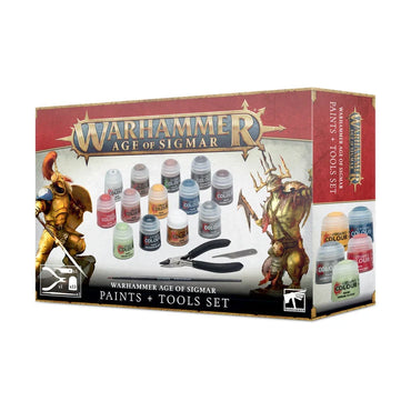 Warhammer Age Of Sigmar - Paints + Tools Set