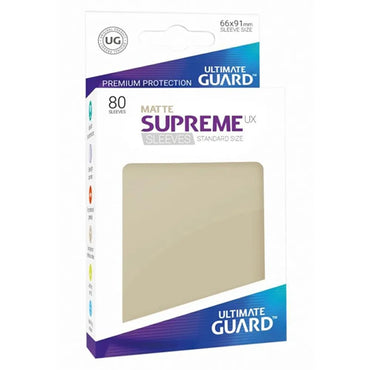 Ultimate Guard Supreme UX Sleeves Standard Size Matte Sand (80)