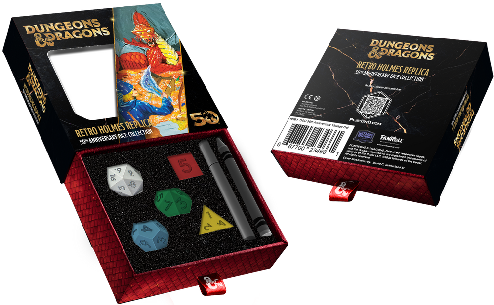 DND 50TH ANNIVERSARY DICE VINTAGE SET