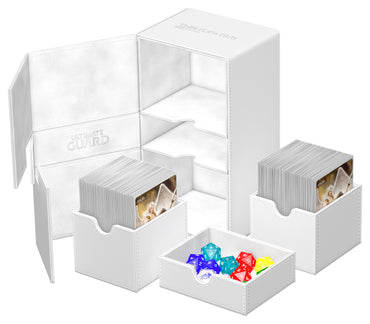 UG TWIN FLIP N TRAY DECK CASE MONOCOLOR WHITE 200+