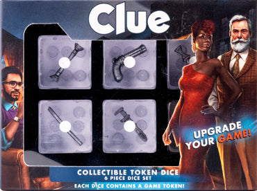 OVERSIZED DICE SET 22MM CLUE WEAPONS INCLUSIONS