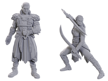 DND UNPAINTED MINIS SPECIAL EDITION BALDUR'S GATE 3 - JAHEIRA & HALSIN