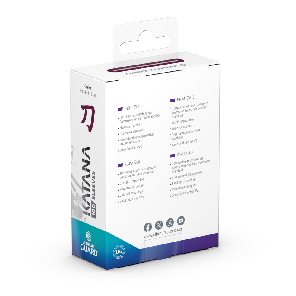UG SLEEVES KATANA RADIANT PLUM 100CT