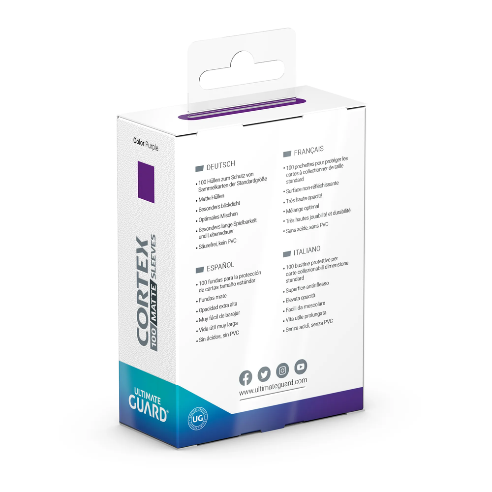 UG SLEEVES CORTEX STD MATTE PURPLE 100CT