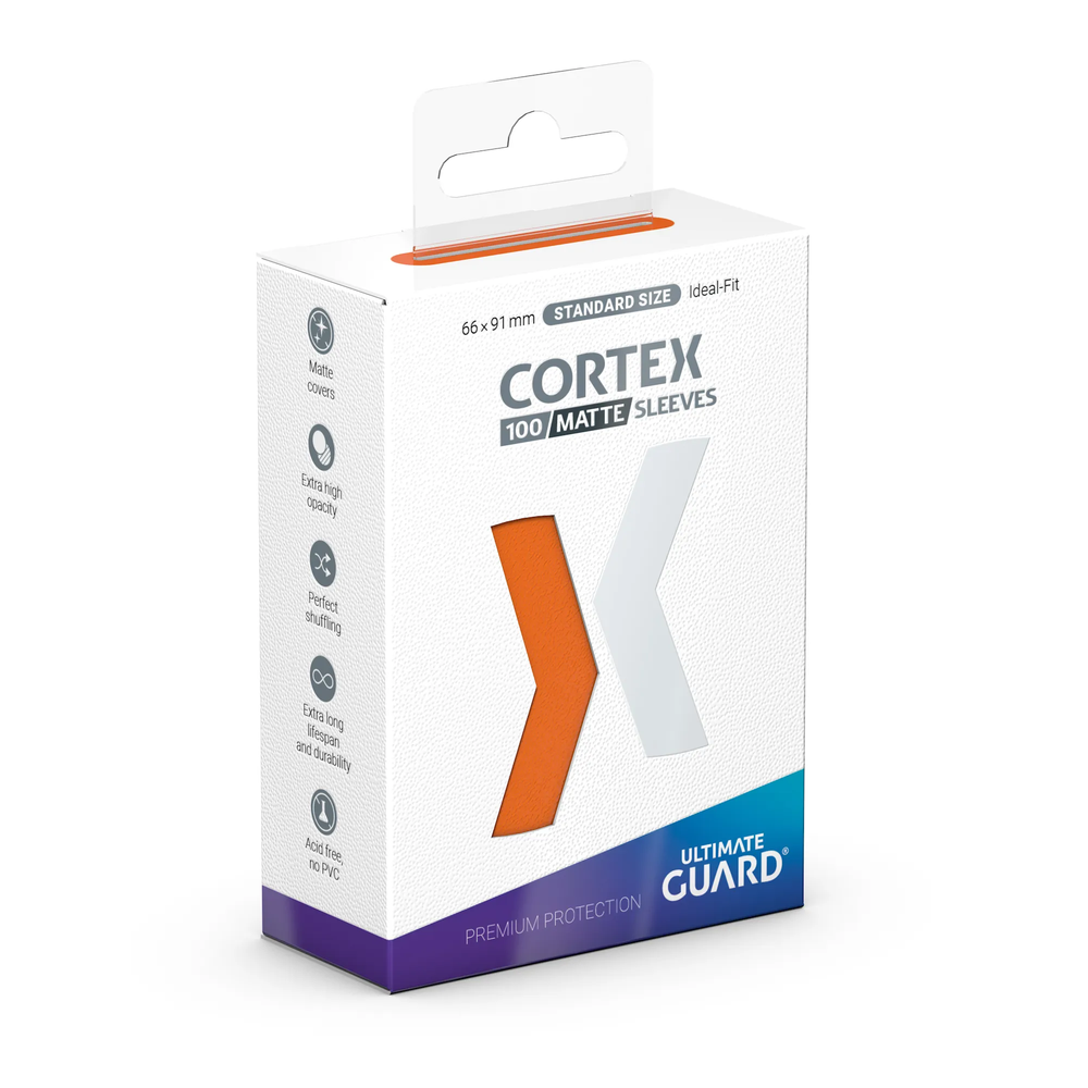 UG SLEEVES CORTEX STD MATTE ORANGE 100CT