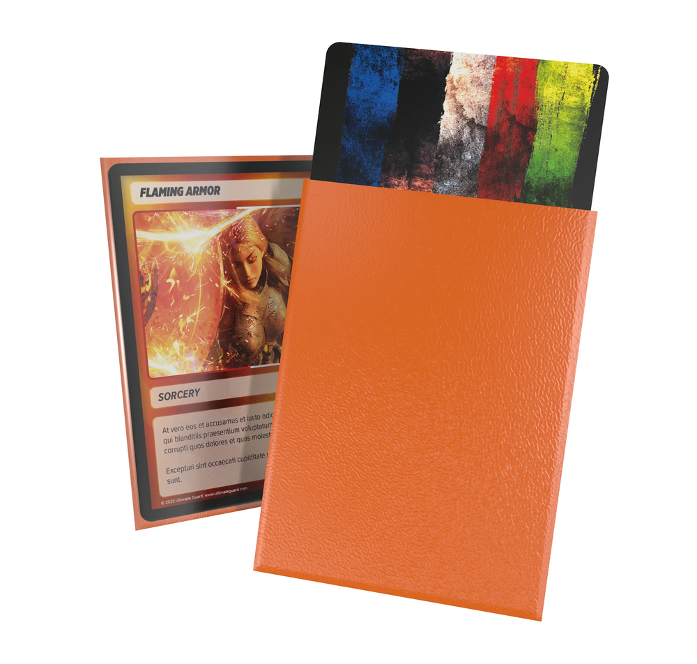 UG SLEEVES CORTEX STD MATTE ORANGE 100CT