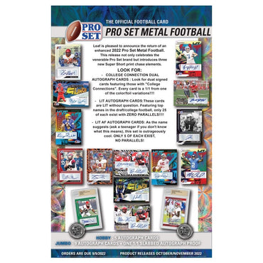 LEAF PRO SET METAL FOOTBALL HOBBY 2022