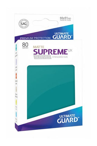 Ultimate Guard Supreme UX Sleeves Standard Size Matte Petrol (80)