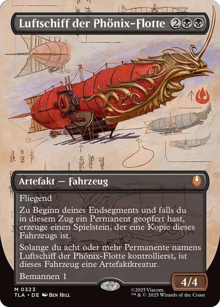 Phoenix Fleet Airship (Borderless) [Avatar: The Last Airbender]