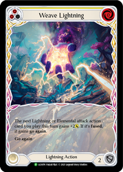 Weave Lightning (Yellow) [LGS076] (Promo)  Rainbow Foil