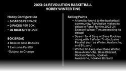 2023-24 Panini Revolution Basketball Winter Tin