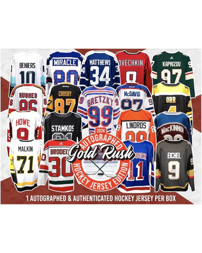 2025 Gold Rush Autographed Hockey Jersey Mystery Series 1 Box