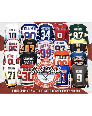 2025 Gold Rush Autographed Hockey Jersey Mystery Series 1 Box