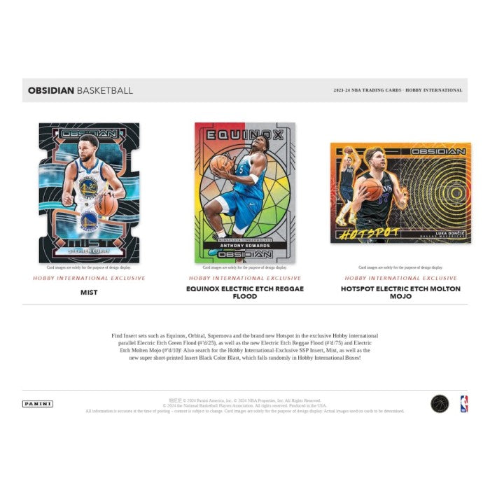 2023-24 Panini Obsidian Basketball Hobby International Box