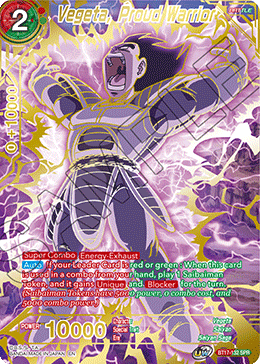 Vegeta, Proud Warrior (SPR) (BT17-132) [Ultimate Squad]