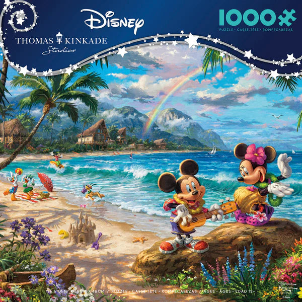 Disney - Mickey & Minnie in Hawaii, Thomas Kinkade (1000pcs)