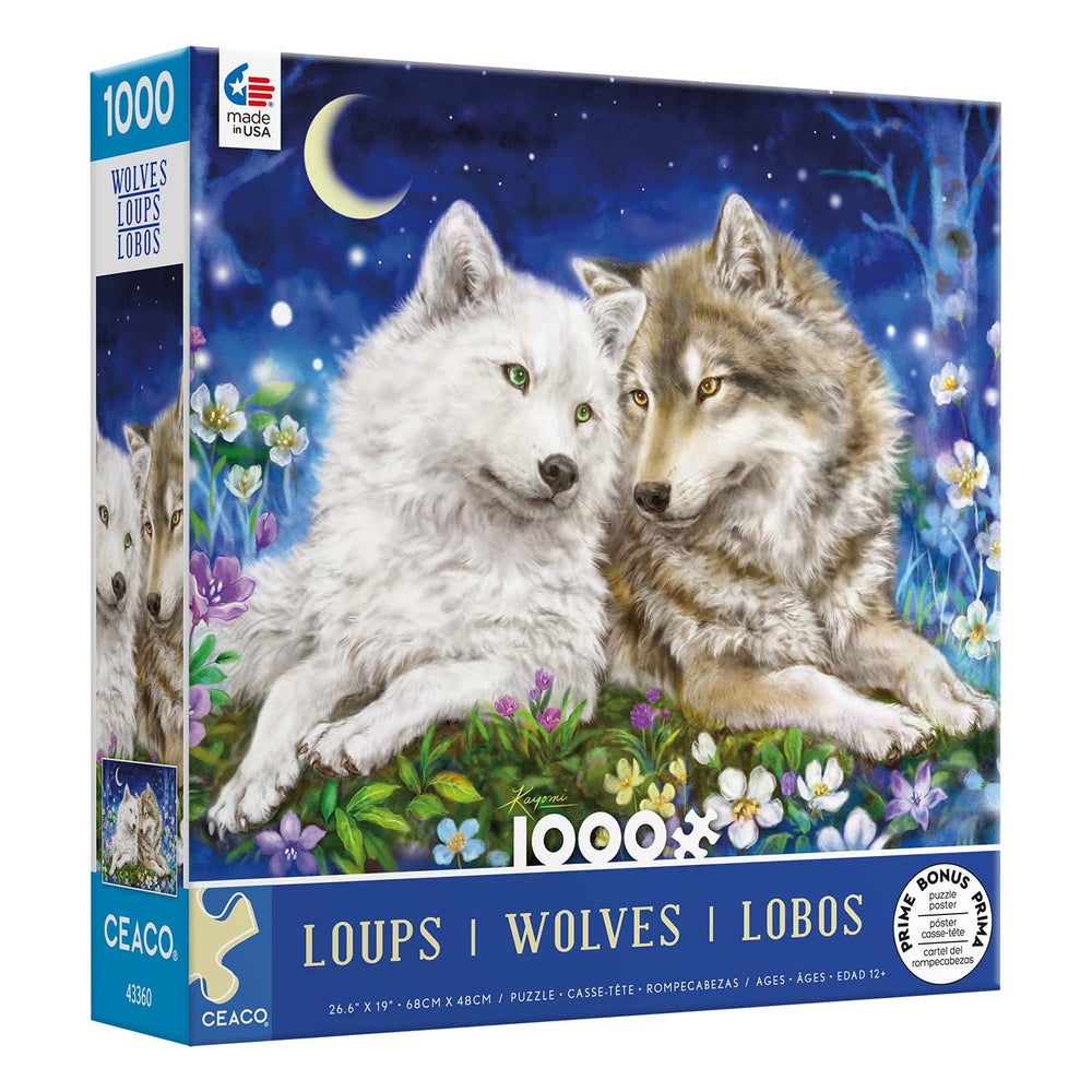 Wolves - Kayomi Harai - 1000pc Jigsaw Puzzle by Ceaco