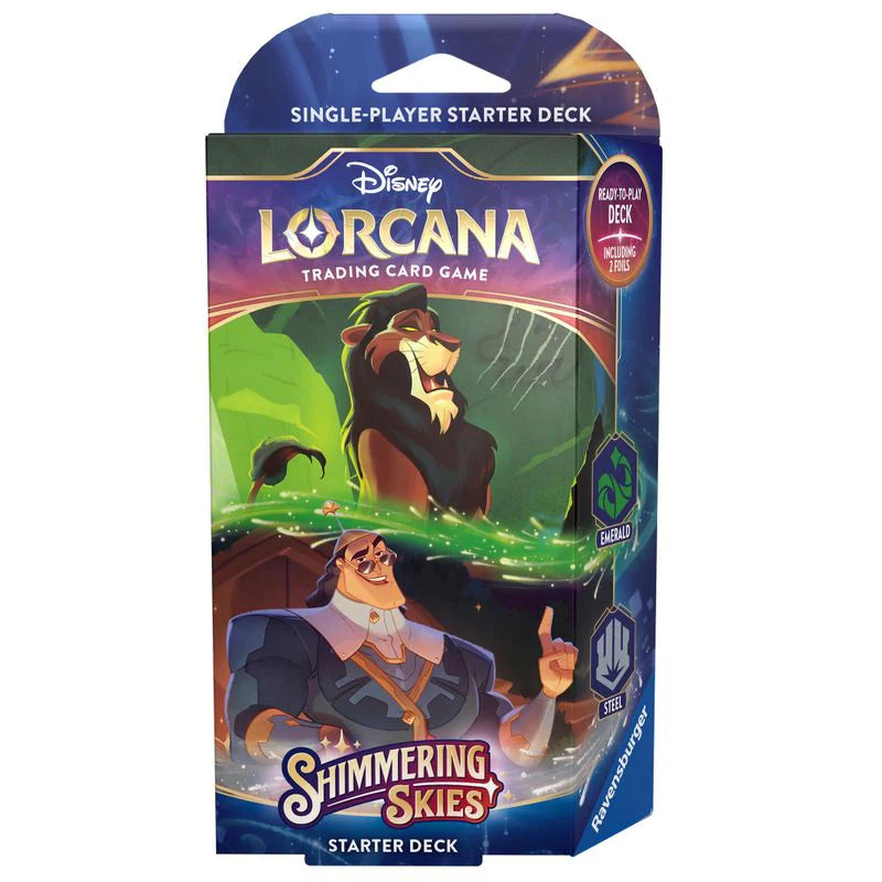 Disney Lorcana: Shimmering Skies Starter Deck (Emerald & Steel)