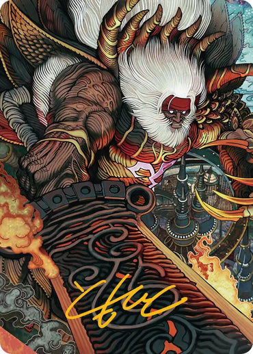 Braska's Final Aeon Art Card (Gold-Stamped Signature) [FINAL FANTASY Art Series]