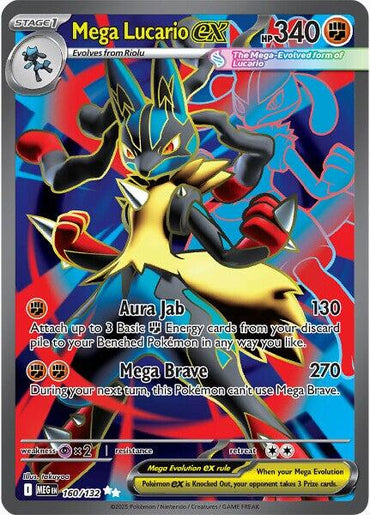 Mega Lucario ex (160/132) [Mega Evolution: Base Set]