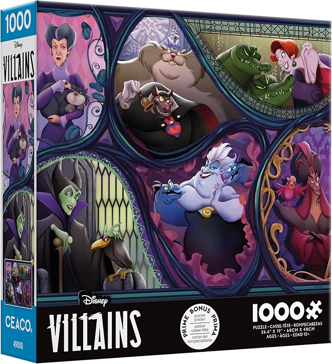 Disney – Villains & Their Pets – Puzzle de 1000 pièces
