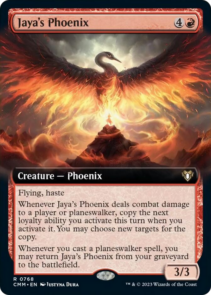 Jaya's Phoenix (Extended Art) [Commander Masters]