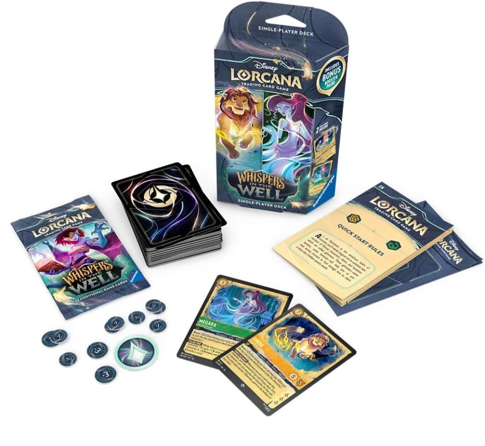 DISNEY LORCANA  -  WHISPERS IN THE WELL  -  STARTER DECK - SIMBA AND MEGARA (ENGLISH)