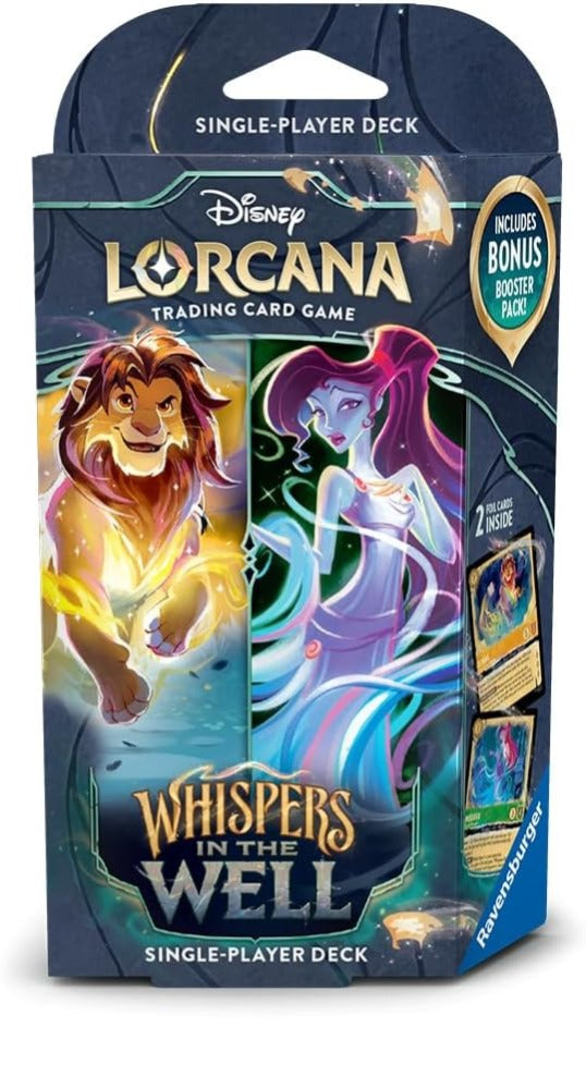 DISNEY LORCANA  -  WHISPERS IN THE WELL  -  STARTER DECK - SIMBA AND MEGARA (ENGLISH)