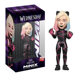 #170 MINIX 12CM TV WEDNESDAY NETFLIX ENID CAT SUIT