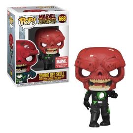 #668 Zombie Red Skull