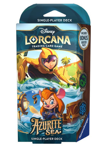 Disney Lorcana: Azurite Sea Starter Deck (Emerald & Sapphire) (Pre-Order)