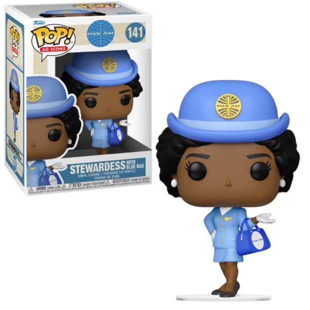 #141 Stewardess with Blue Bag