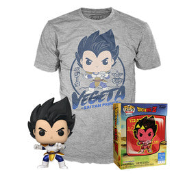 Vegeta (Windy) (Metallic) and Vegeta (Saiyan Prince) Tee