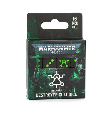 WARHAMMER 40K  -  NECRONS  -  DICE SET "DESTROYER CULT"