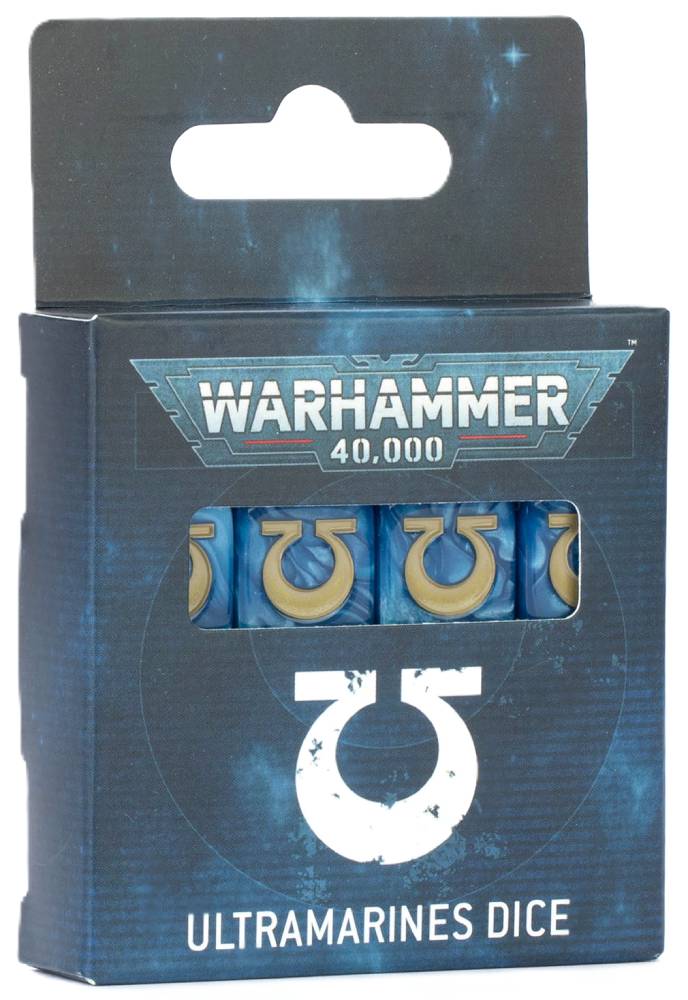 WARHAMMER 40K  -  ULTRAMARINES  -  DICE SET