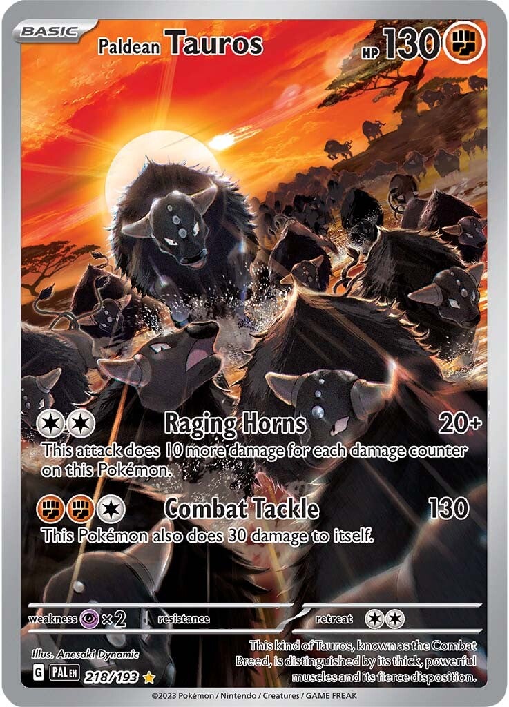 Paldean Tauros (218/193) [Scarlet & Violet: Paldea Evolved]