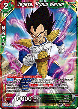 Vegeta, Proud Warrior (BT17-132) [Ultimate Squad]