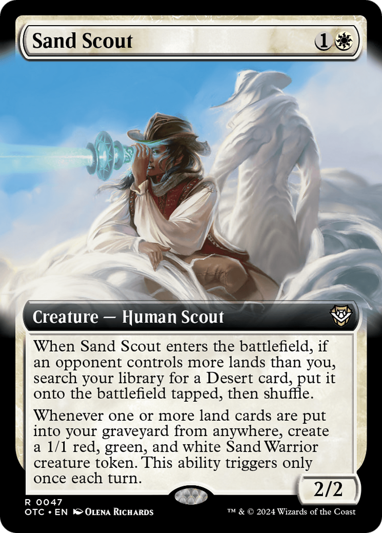 Sand Scout (Extended Art) [Outlaws of Thunder Junction Commander]