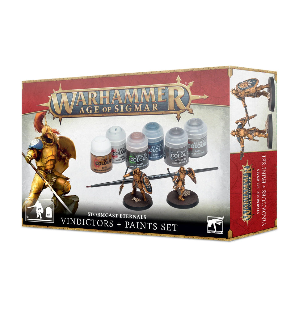 Warhammer Age Of Sigmar - Stormcast Eternals (Vindictors + Paint Set)