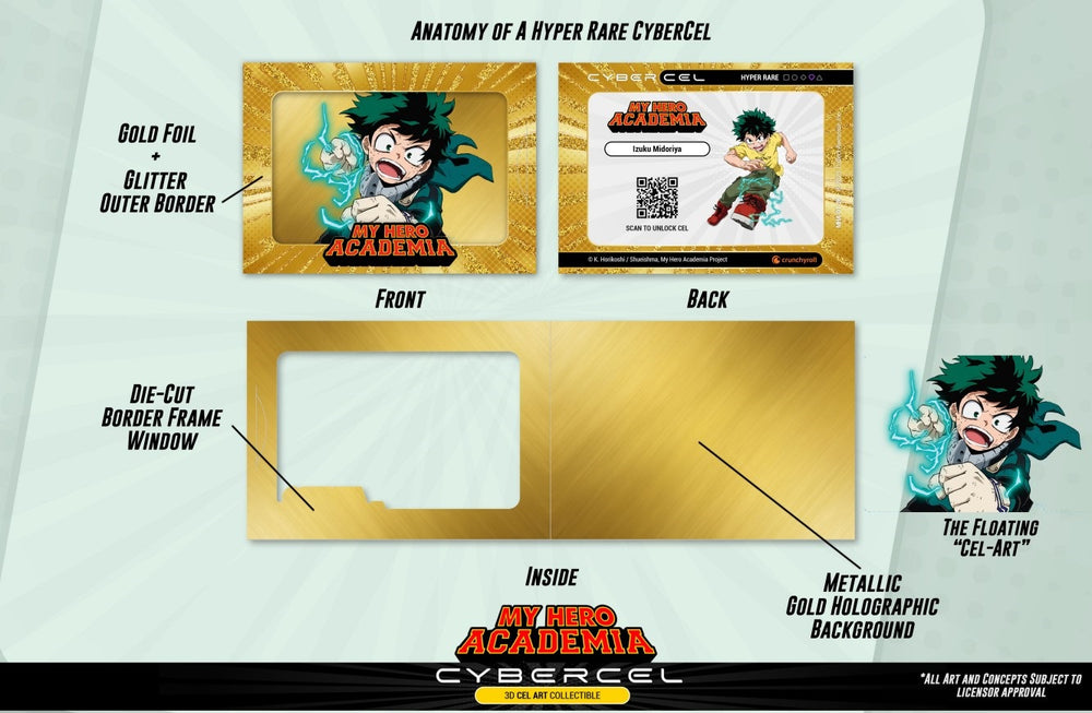 CYBERCEL MY HERO ACADEMIA ANIME CARDS PACKS