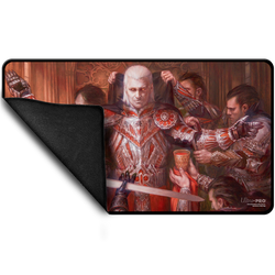 UP PLAYMAT COMMANDER SERIES EDGAR BLACK STITCHED