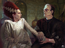 FRANKENSTEIN WITH BRIDE 1000 PC PUZZLE