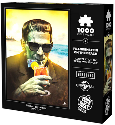 FRANKENSTEIN ON THE BEACH 1000 PC PUZZLE