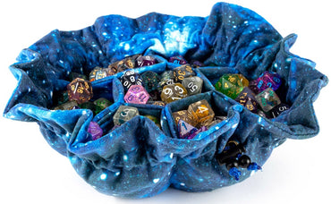 VELVET DICE BAG COMPARTMENT W/ POCKETS GALAXY