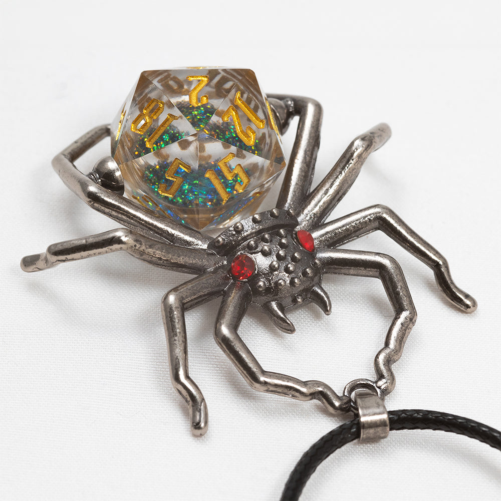 SD BLACK WIDOW D20 NECKLACE