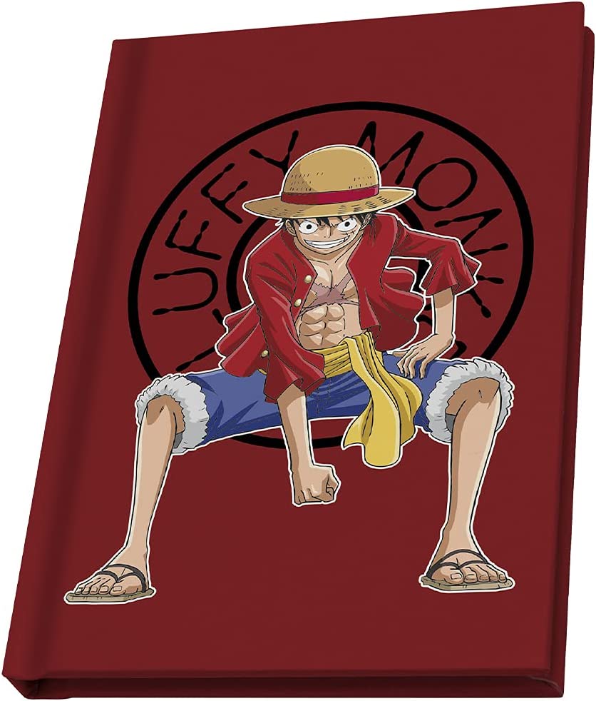 ONE PIECE MUG/NOTEBOOK "LUFFY"/PVC KEYRING SET