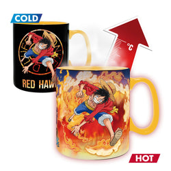 ONE PIECE LUFFY AND SABO MAGIC MUG/COASTER GIFTSET