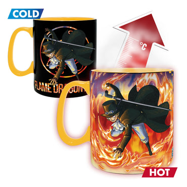 ONE PIECE LUFFY AND SABO MAGIC MUG/COASTER GIFTSET