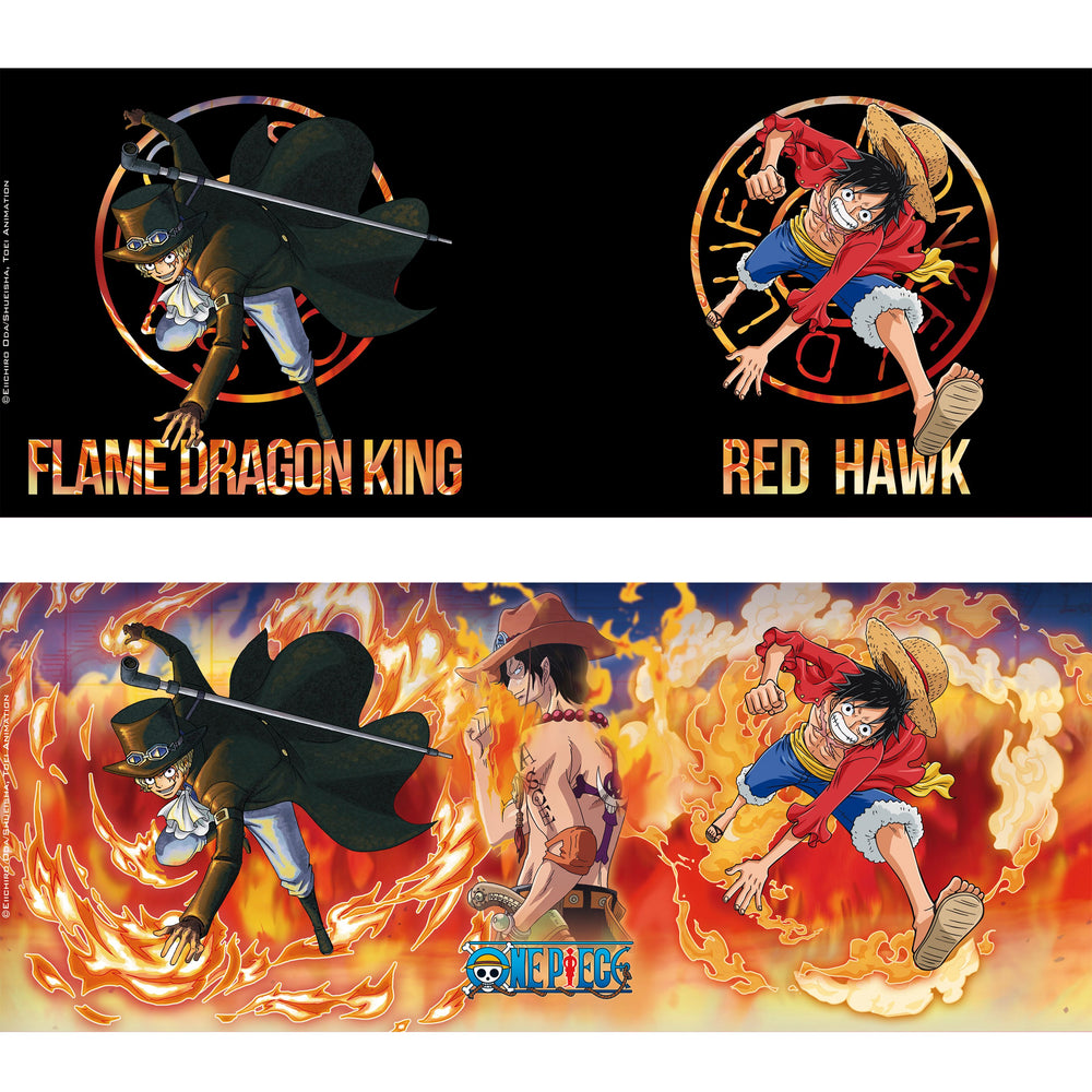 ONE PIECE LUFFY AND SABO MAGIC MUG/COASTER GIFTSET