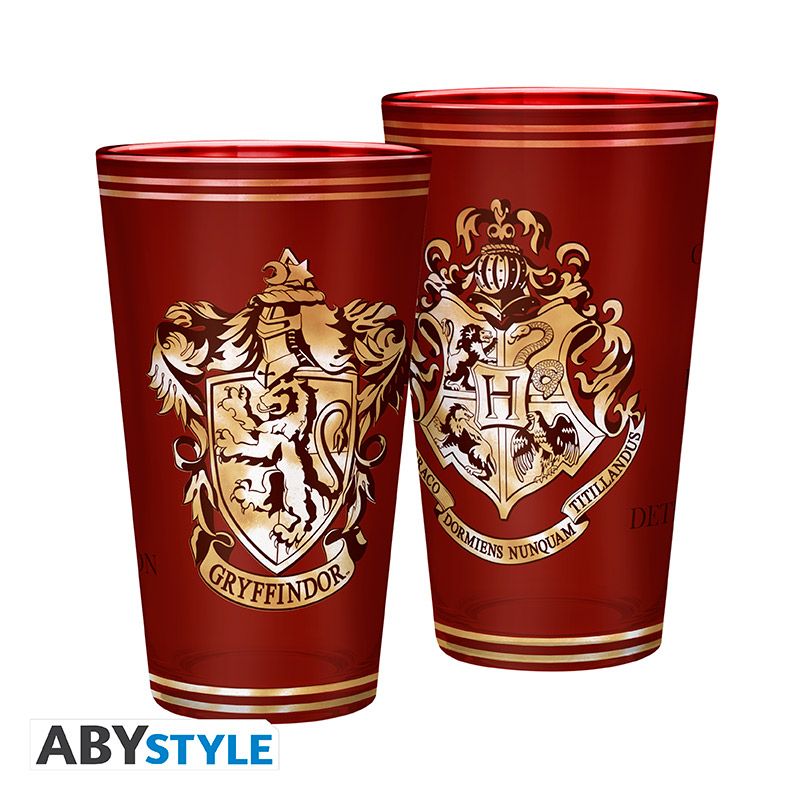 HARRY POTTER GLASS LARGE GRYFFINDOR 400ML